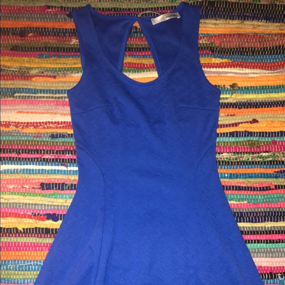 Blue mini dress